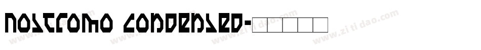 Nostromo Condensed字体转换